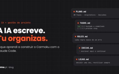 Gestão de projeto com IA: o que aprendi a construir o Carmoku